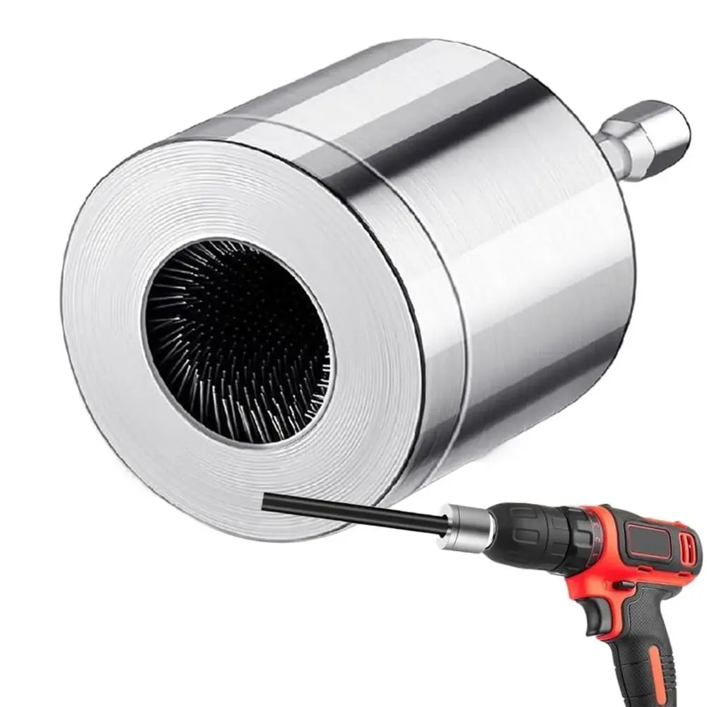 

15/22mm Tube Cleaner Drill Electric Drill Plumbing Tools Metal Pipe Cleaning Brush Thoughtful Design Full-Metal