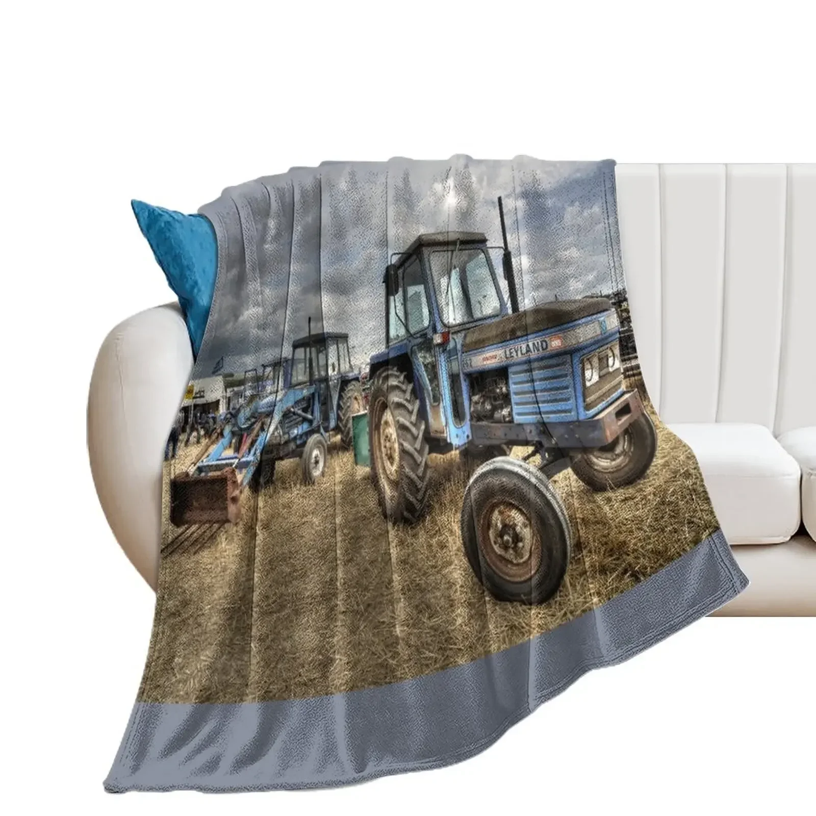 Leyland Tractors Throw Blanket Thermals For Travel Soft Big Multi-Purpose Blankets