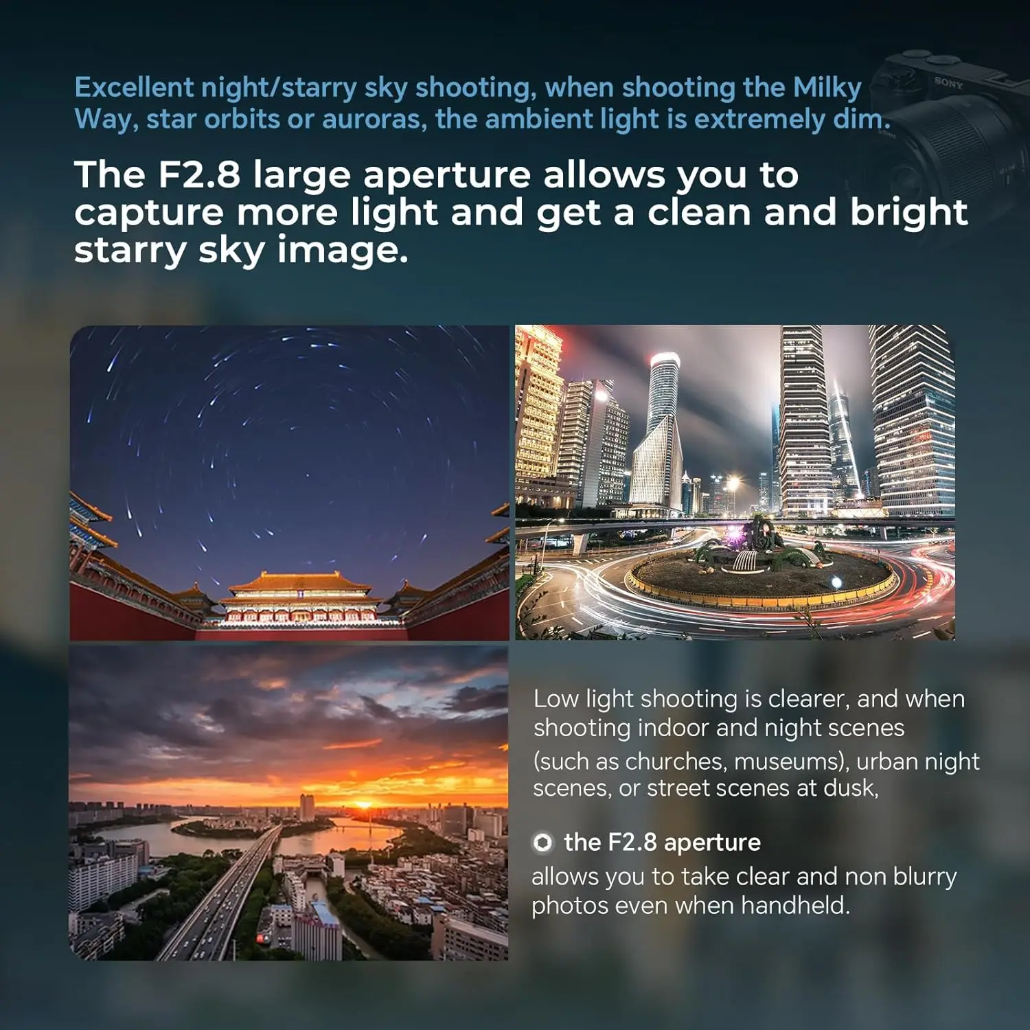7artisans AF 10mm F2.8 APS-C Frame Ultra Wide Angle Camera Lens for Humanity Photography with Sony E Fujifilm XF Nikon Z-mount