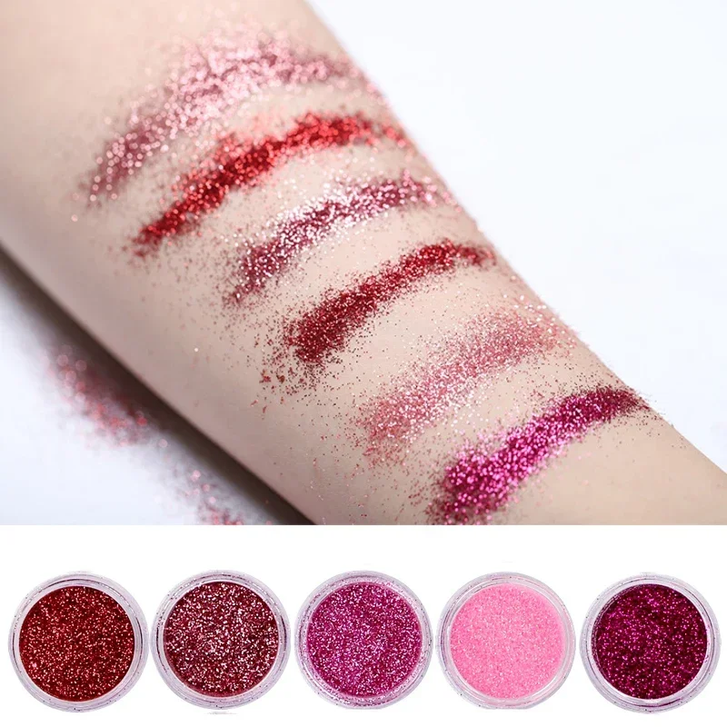 مجموعة لامعة للأظافر مكونة من 40 لونًا، بودرة لامعة لفن الأظافر الجميلة لفن الجسم والحرف اليدوية وديكور الأطراف ومكياج المهرجانات #3