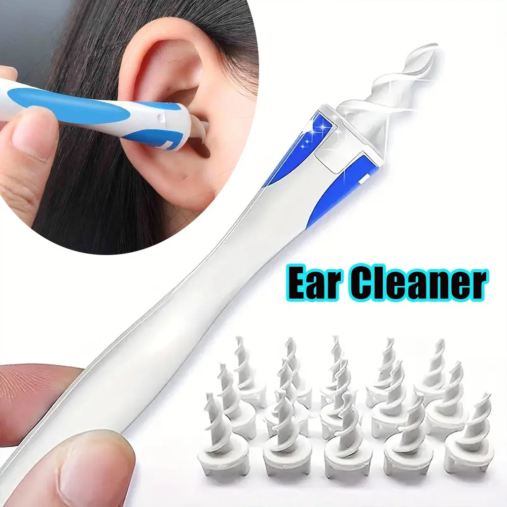 Advanced 360 Degrees Rotary Ear Cleaner Soft Silicone Spiral Ear Pick  Effective Earwax Removal Safe Ear Cleaning Tool Home Use