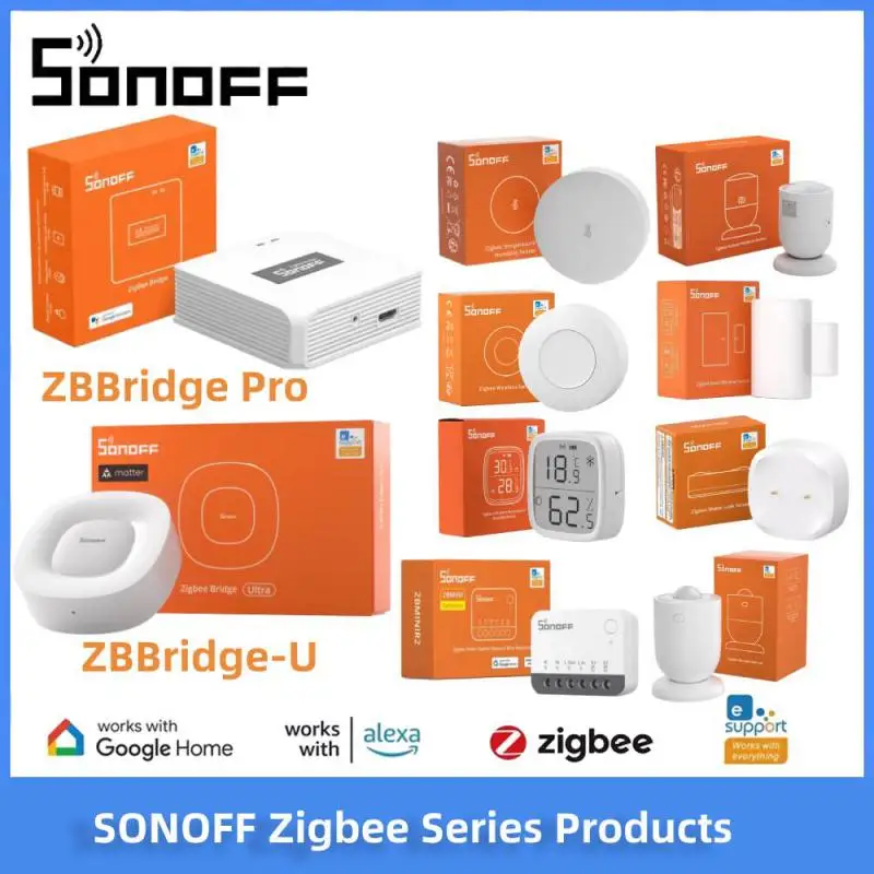 SONOFF Zigbee ZBBridge Pro ZBBridge-U For SNZB 01P 03P 06P TRVZB,SNZB-02D, ZBmini-L2 ZBMINI R2 Series Products Alexa Google Home