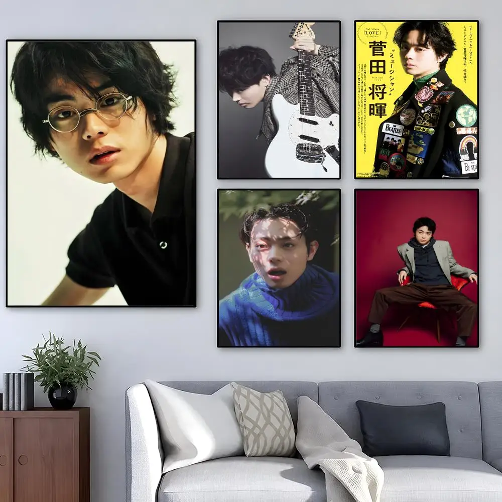 Actor Masaki Suda J Pop Poster Pop Wall Art PP Decorative Water-Resistant Print Apartment Dorm Office Room Decor Gift