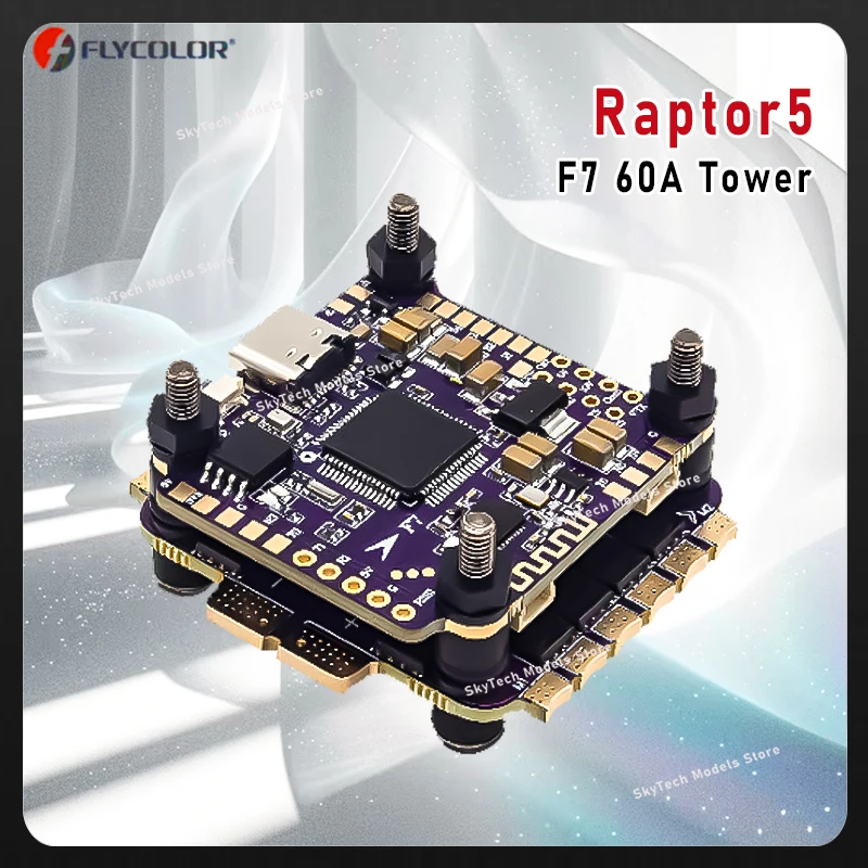 FLYCOLOR X-TOWER 2 F7 60A 4 in 1 ESC Flying Tower/Stack  FPV Bluetooth to Adjust Parameters LED Flight Control