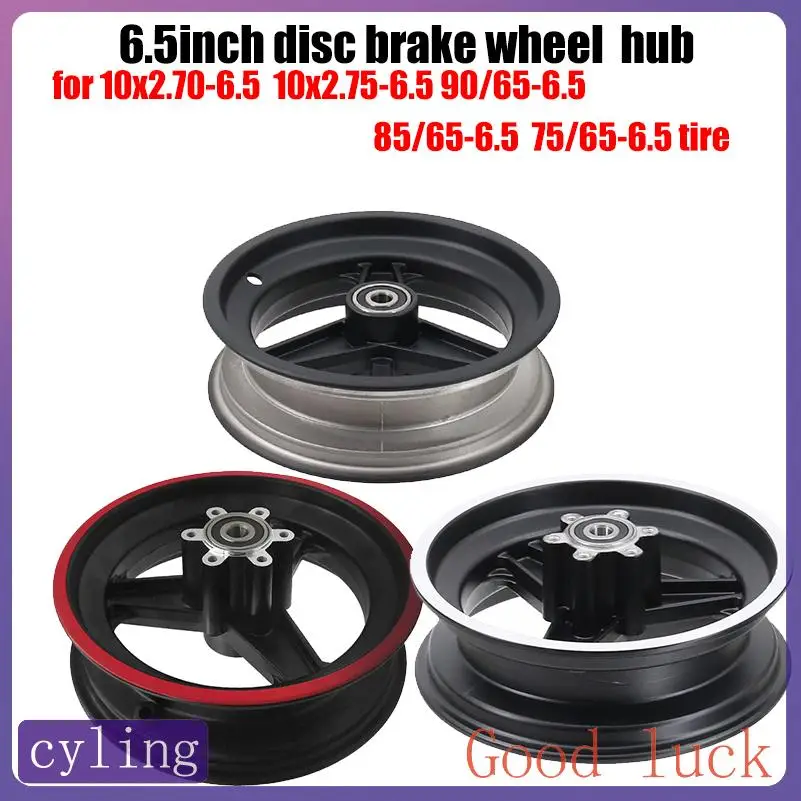 

6.5 Inch Aluminum Alloy Wheel Hub for 10x2.75-6.5 10x2.70-6.5 Tires or Use 90/65-6.5 85/65-6.5 Tyres Electric Scooter Rim Parts