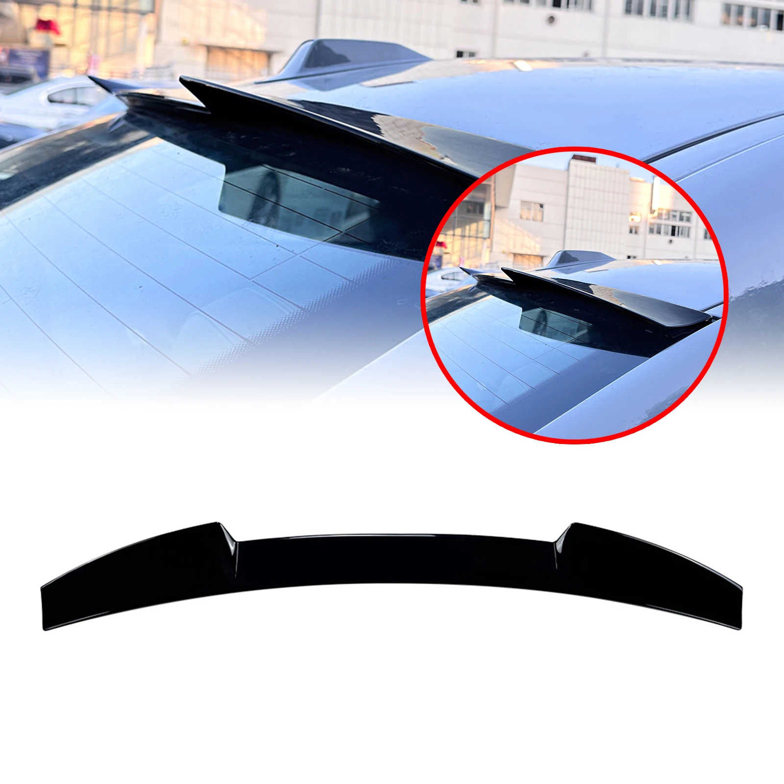 

Roof Spoiler Wing Lip Rear Trunk Trim For BMW 2 Series G42 G87 Coupe M240 M2 2022 2023 2024 2025