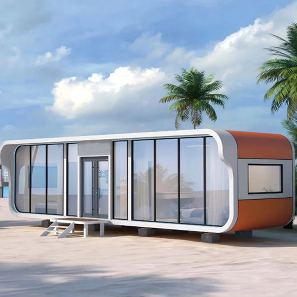 2026 MMC جراب جاهز جاهز عالي الجودة بطول 20 قدم و40 قدم، فيلات مصممة بالكامل للعيش في بيوت حاويات Apple Cottage #2