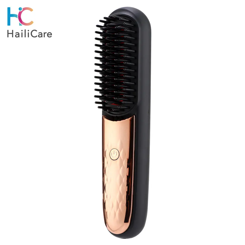 Cordless Hair Straightener Brush Hair Comb Hair Straightener Tools Portable Curling Iron For Home Travel Hair Styling Tools