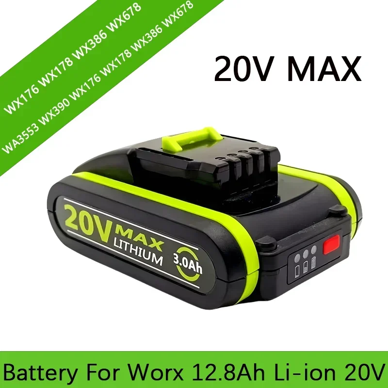 20V 12.8Ah  lithium battery for Worx lpega WA3551 WA3551.1 WA3553 WA3641 WG629E WG546E WU268 WX678 WX550.2 WX550 worx Tools