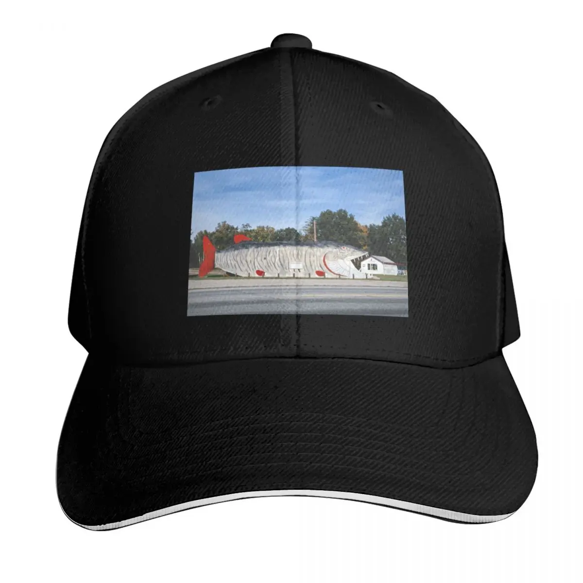 Big Fish Supper Club in Bena, Minnesota Baseball Cap Curved Brim Classic Fit Low Profile Unstructured Unisex for Men Women