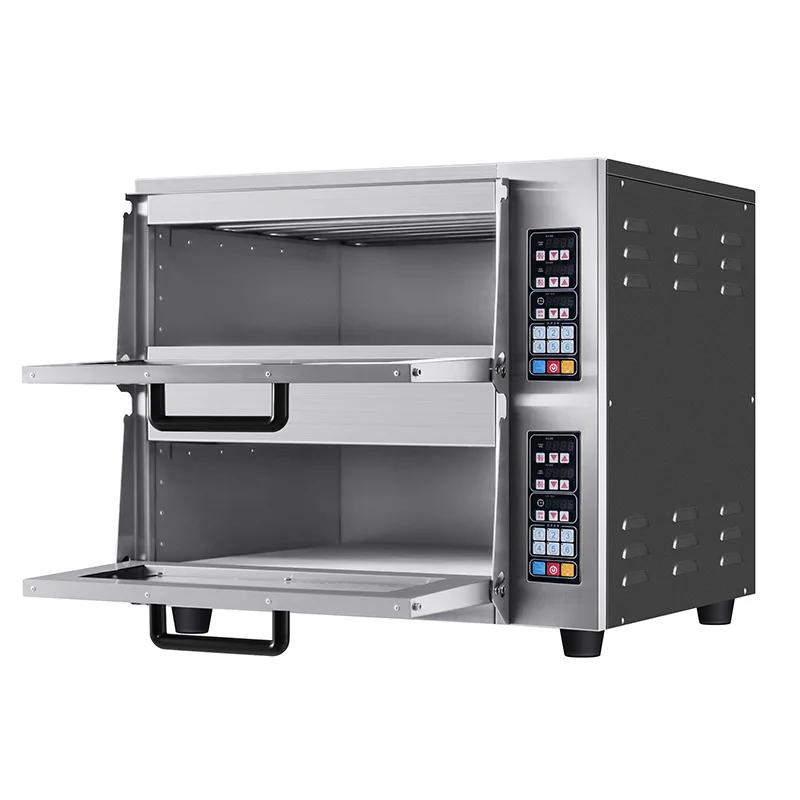 

Commercial large-capacity baking burger cake bread oven two-layer electric pizza oven