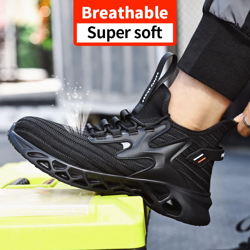 Safety Steel To Shoes Men Fashion Sports Shoes Work Boots Puncture-Proof Security Protective Shoes Indestructible