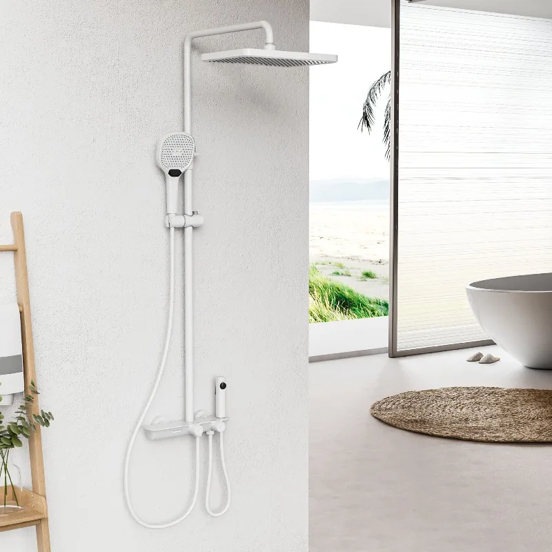 

Simple, shower set, simple thermostatic large shower with spray gun for home use, pressurized storage