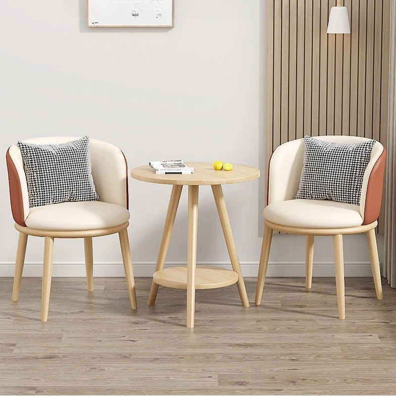 طاولة وكراسي ترفيهية للشرفة، وطاولة شاي فاخرة خفيفة لغرفة المعيشة ومجموعة كرسي