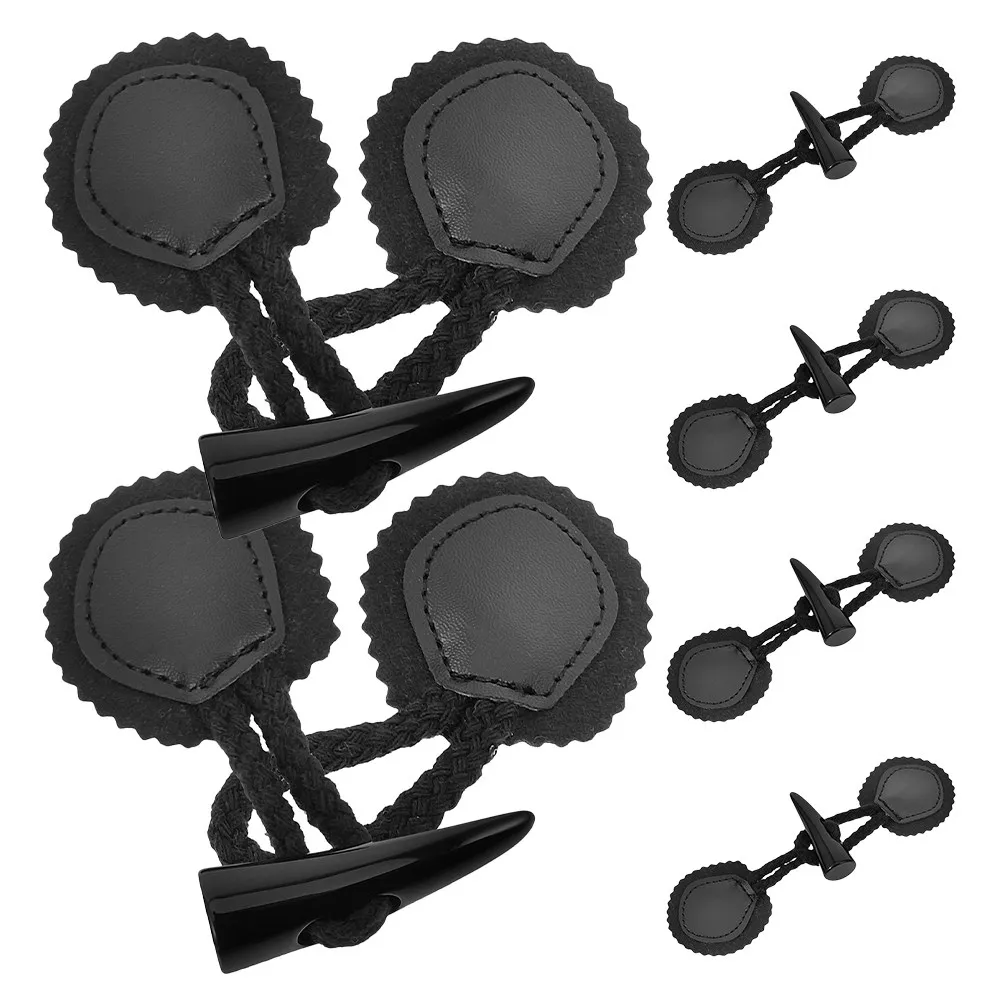 6Pairs Resin Coat Button Replacement Toggle Buttons For Jacket Maker Windbreaker Horn Vintage Sew Closures