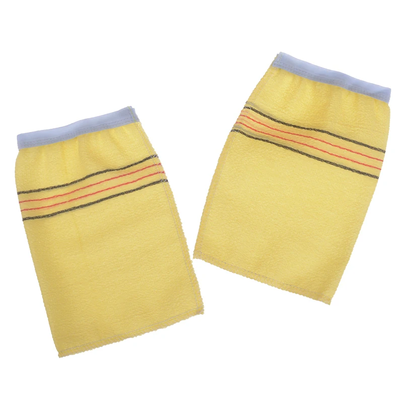 2Pcs/Set Disposable Scrub Mitt Magic Peeling Glove Exfoliating Tan Removal Mitt