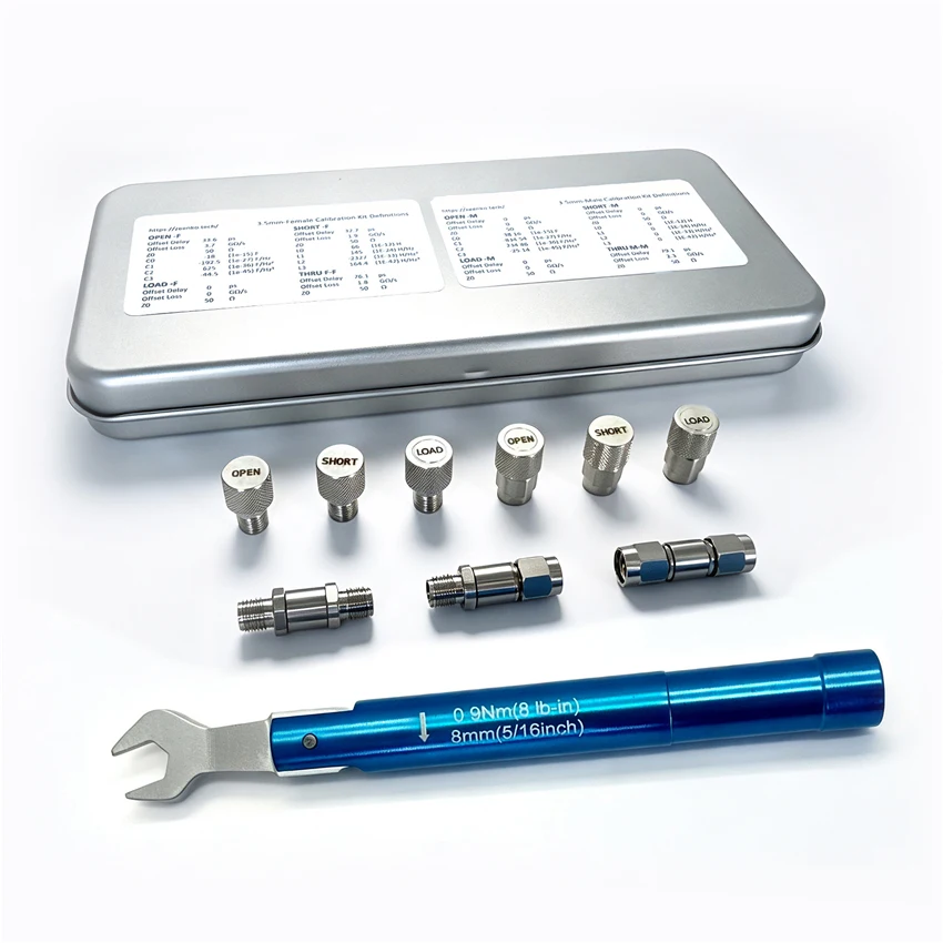 VNA Calibration Kit Vector Network Analyzer VNA Calibration Parts VNA Calibration Kit ZKBC08S1 Basic Type 3.5mm Male And Female