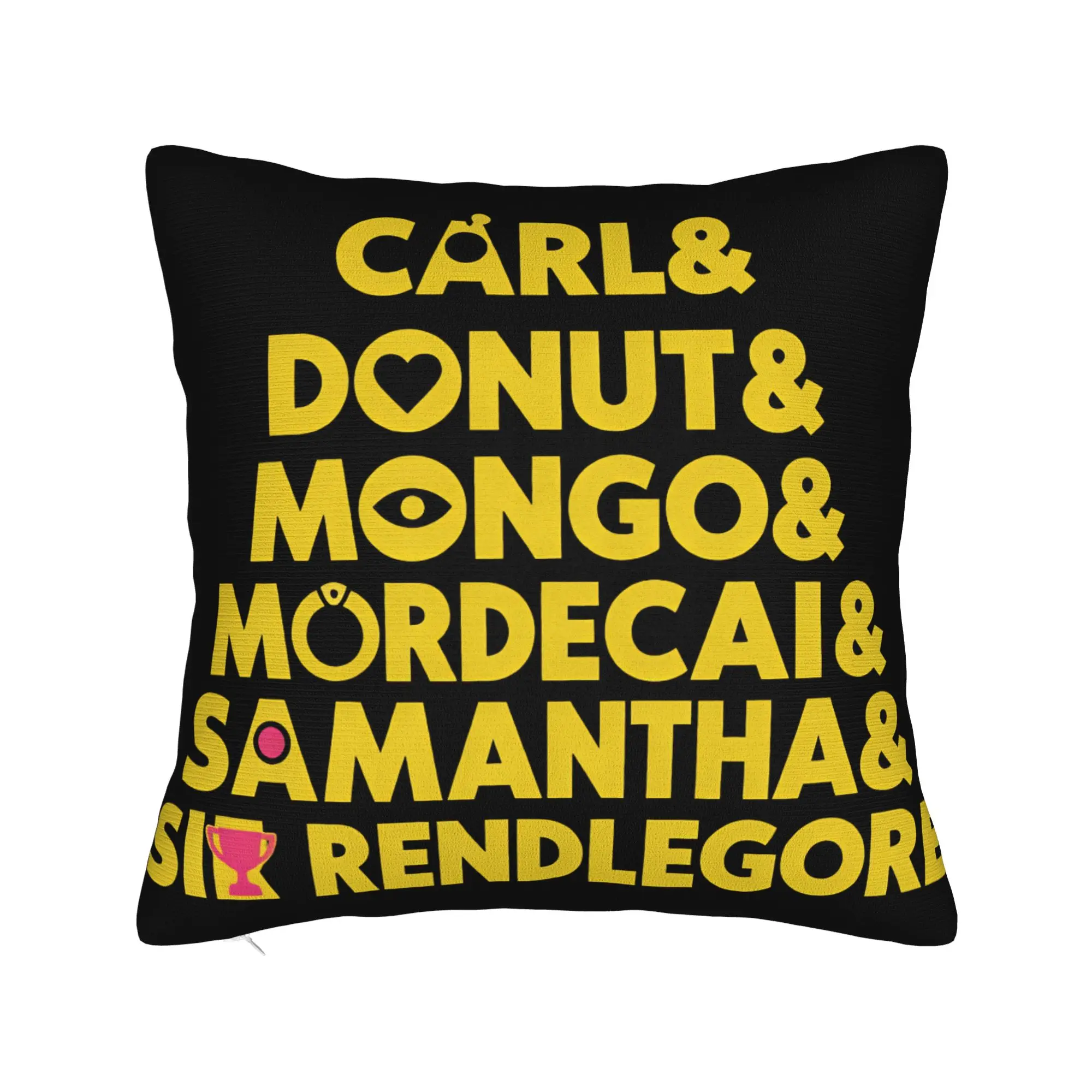 Dungeon Crawler Carl Donut Mordecai Mongo 1 Pillow Cover  Novelty Pillow Case For Sofa Couch Bed Living Room Soft Cushion Cover