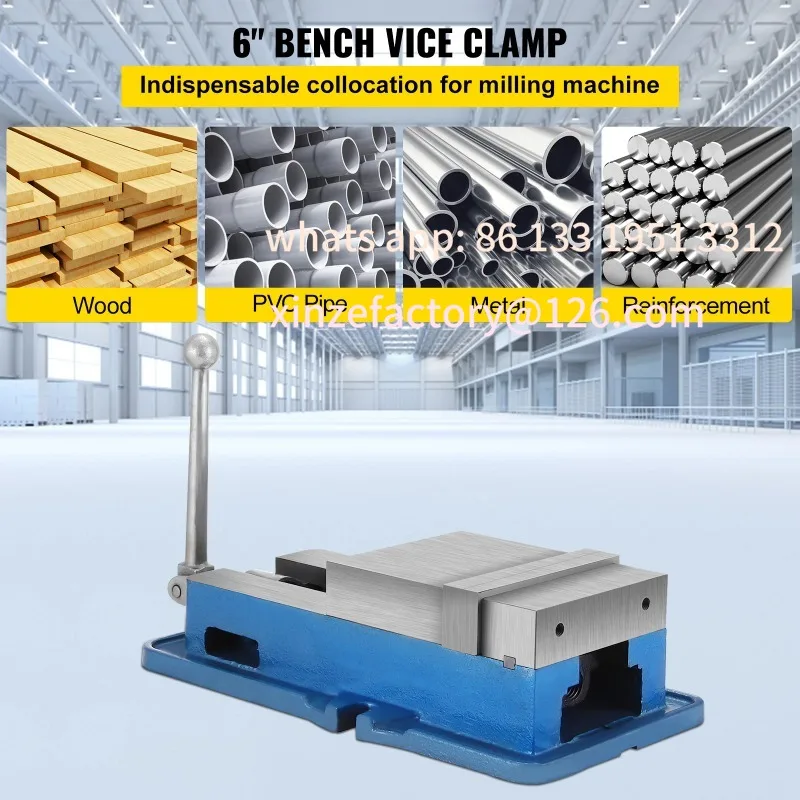 

Customizable, Milling Vice with 6 Inch Jaw for Drill Press, Milling & Drilling Benc SucceBuy 6 inch ACCU Lock Vise for Precision