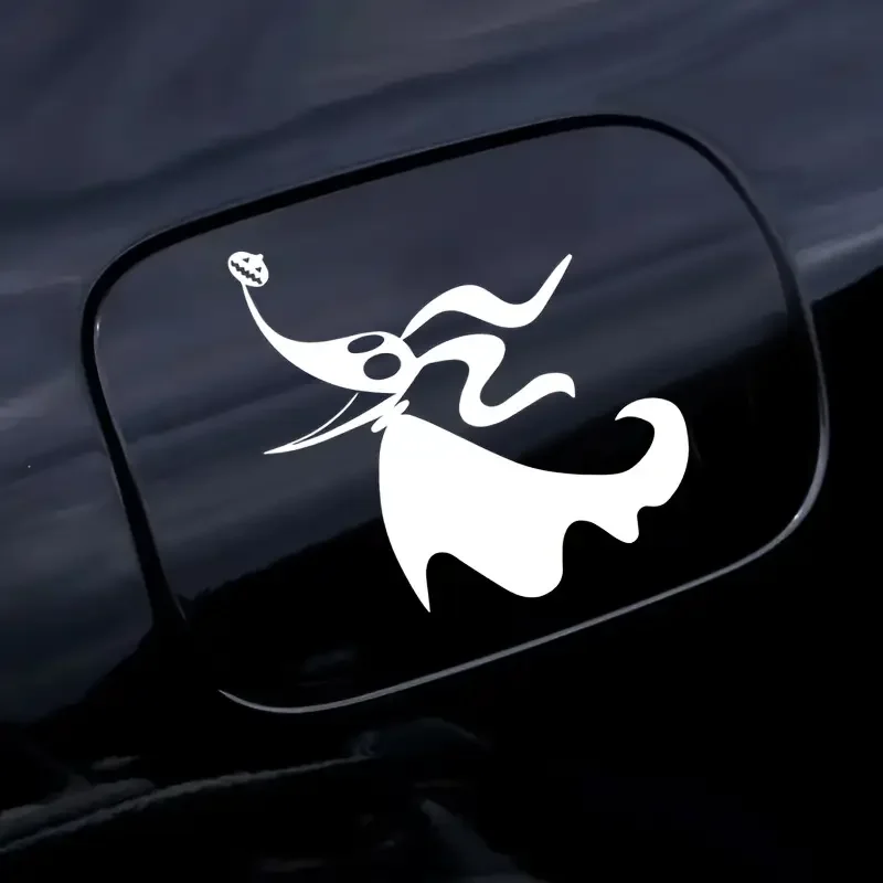 Zero Dog Silhouette with Pumpkin Nose - Waterproof Vinyl Sticker for Laptops, Water Bottles, Phones & Cars, Water Bottle Sticker