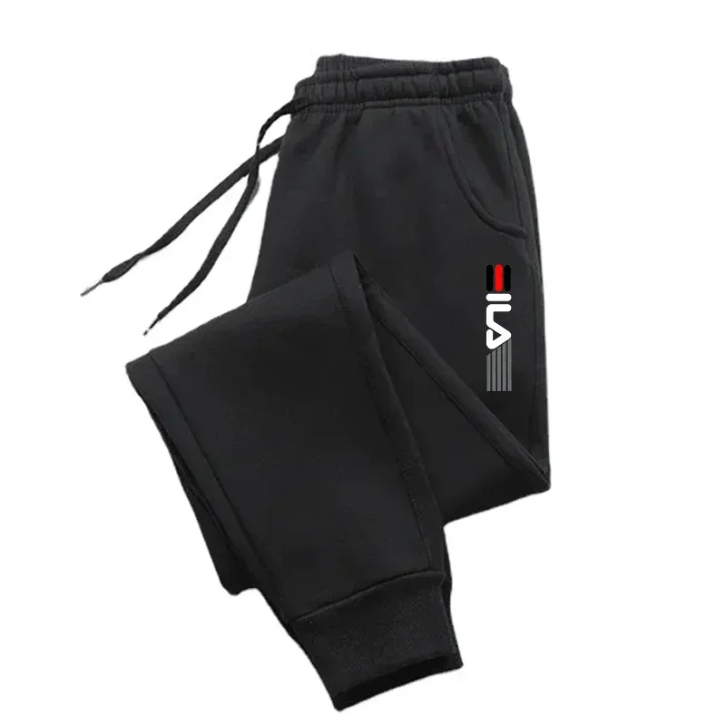 Pantalones de chándal ajustados para hombre, ropa deportiva de algodón, informal, de marca, para entrenamiento, otoño e invierno, 2023