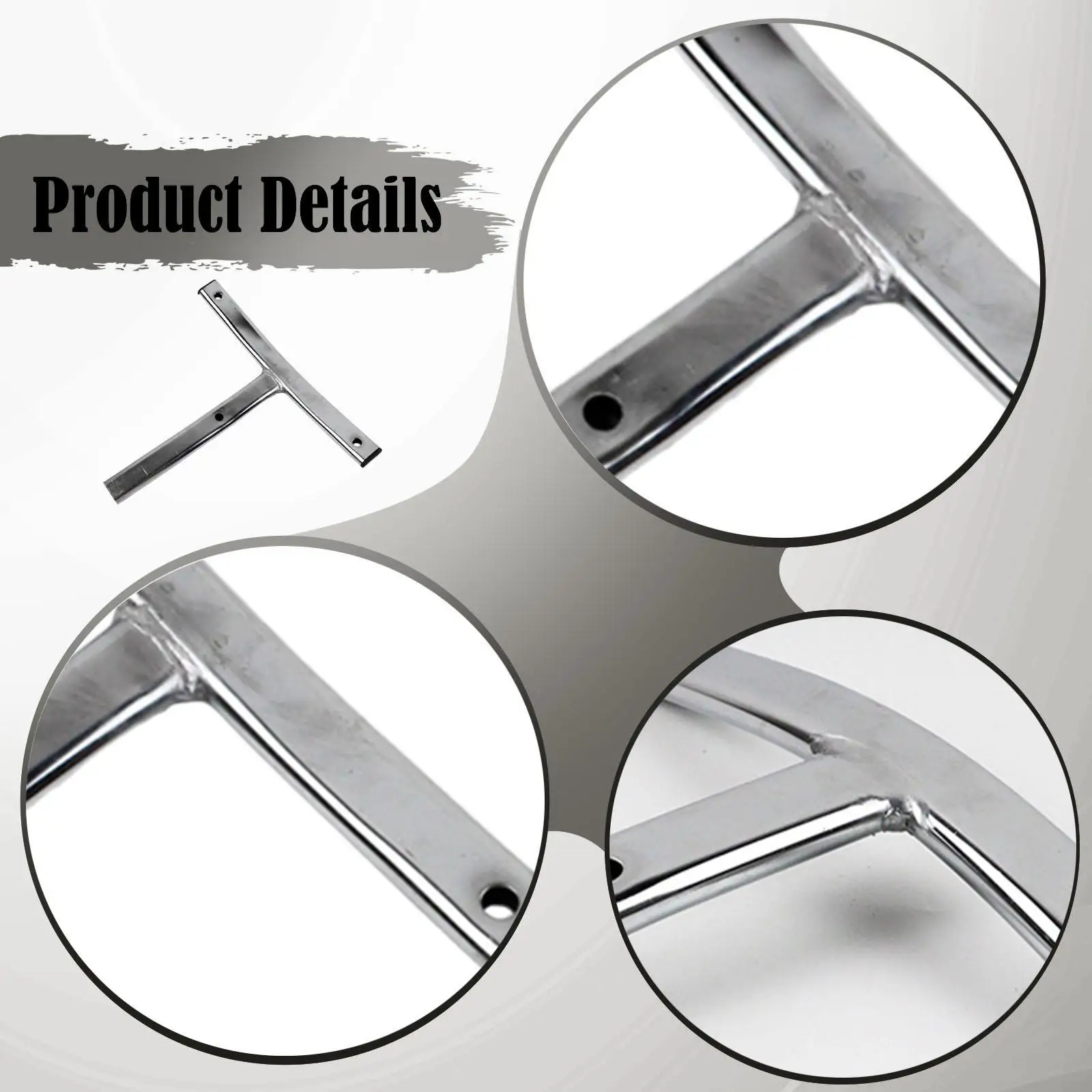 Adjustable T Shaped Backrest Chair Tripod Support Rod Stainless Steel for Computer Desk Chair Repair