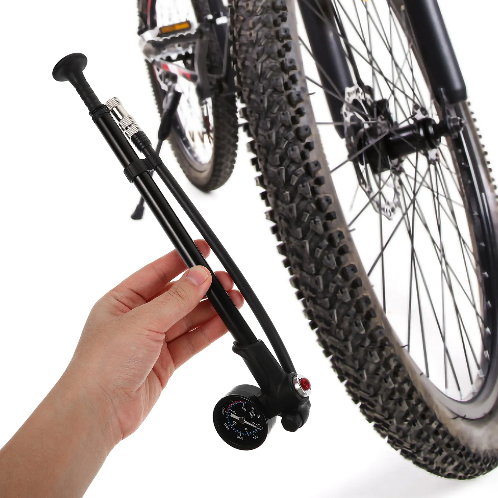

Car Air Pump High Pressure Portable Multifunctional Tire Inflator For Electric Bike Motorcycle Road Mountain Bicycle