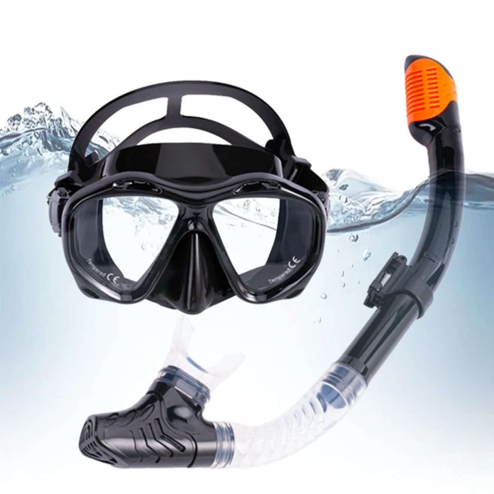 

Professional Snorkeling Gear Wide View Anti-Fog Scuba Diving Mask Snorkel Mask Set for Snorkeling Scuba Diving