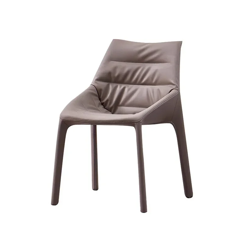

Italian minimalist dining chairs, home leather chairs