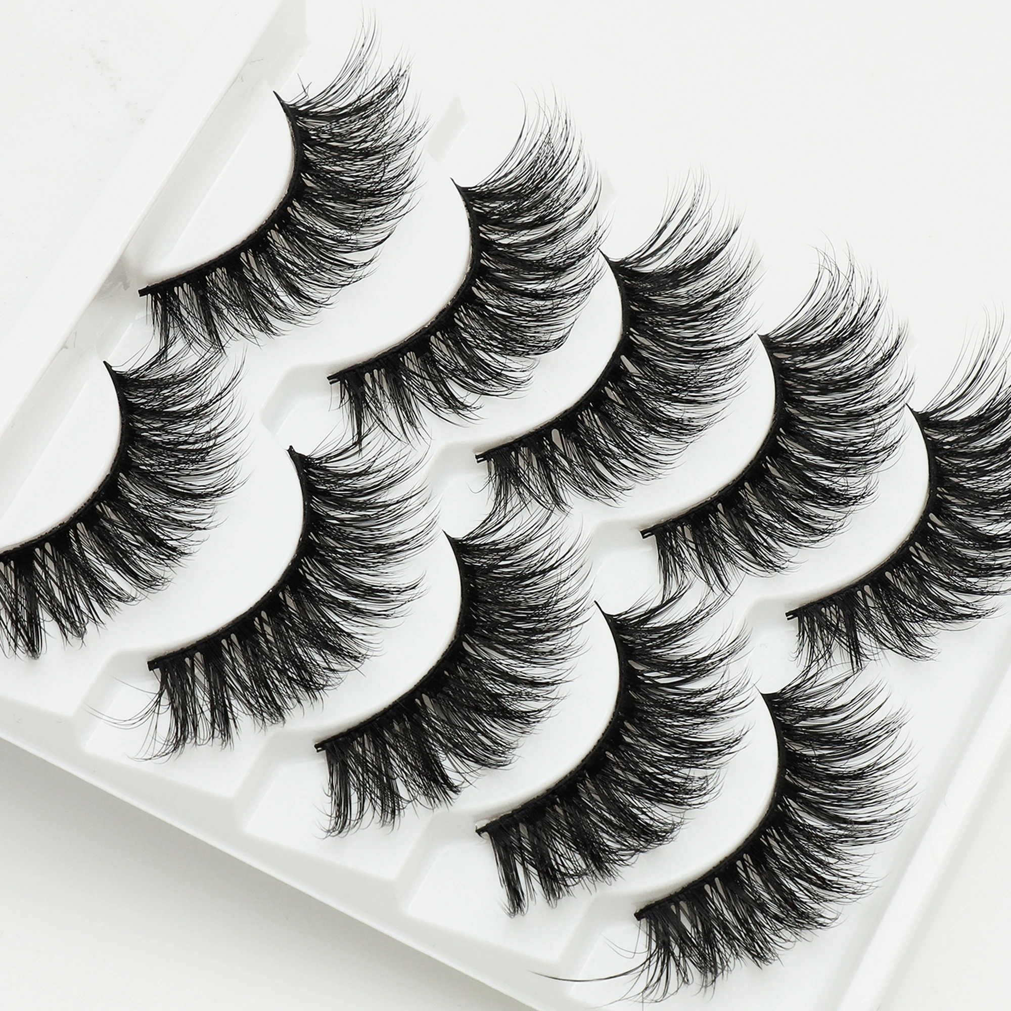 5 Pairs Lashes Natural, slim, fashionable, trendy, thick false eyelashes long Manga Lashes Fake Lashes Makeup