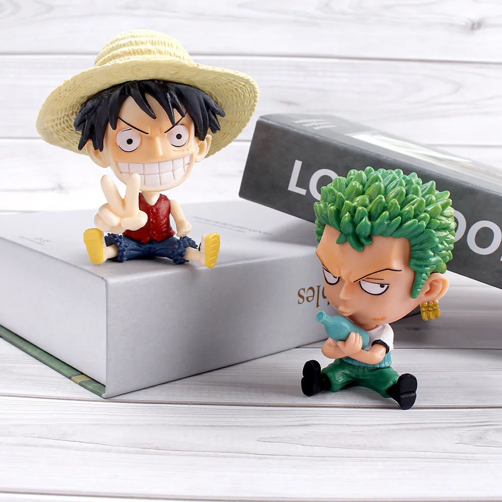 Anime Figuur Een Stuk Ctue Roronoa Zoro Model Standbeeld Persoonlijkheid Trendy Auto Ornament Geschenken