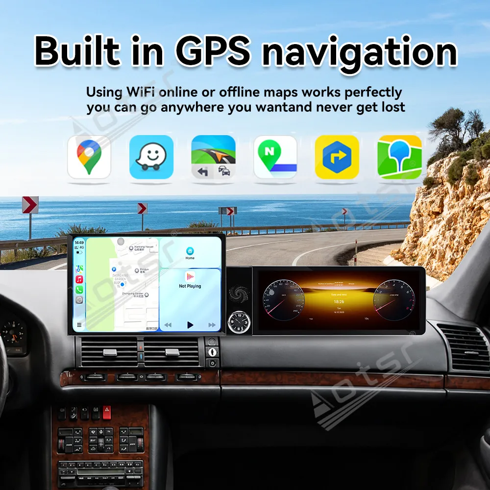 25.4“ Android For Mercedes Benz S Class 1991~1998 Car Multimedia Automotive Carplay Auto GPS Navi Car Radio Stereo Head Unit