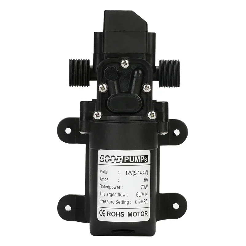 1pcs Automatic Flow Switch 6L/Min DC12V 70W 130PSI AUTO Diaphragm Water Pump Small Safe High Pressure Self Priming Pumps image 5