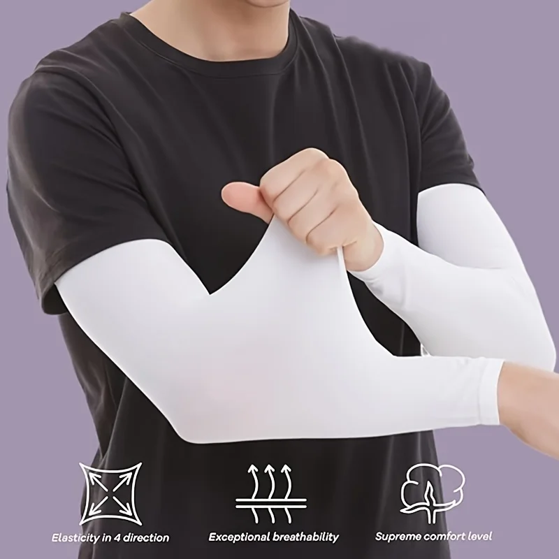 3 pairs of ice-touch protective sleeves. Breathable, elastic and quick-drying fabric. Ideal choice for summer sports and cycling.