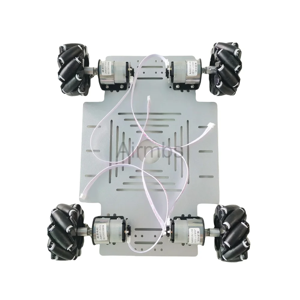 

15 кг нагрузки 32 см длинного 4WD Mecanum Wheel Автомобильное шасси робота с 4 шт. 12 В двигателем энкодера для Arduino ROS Шасси робота-манипулятора DIY Kit