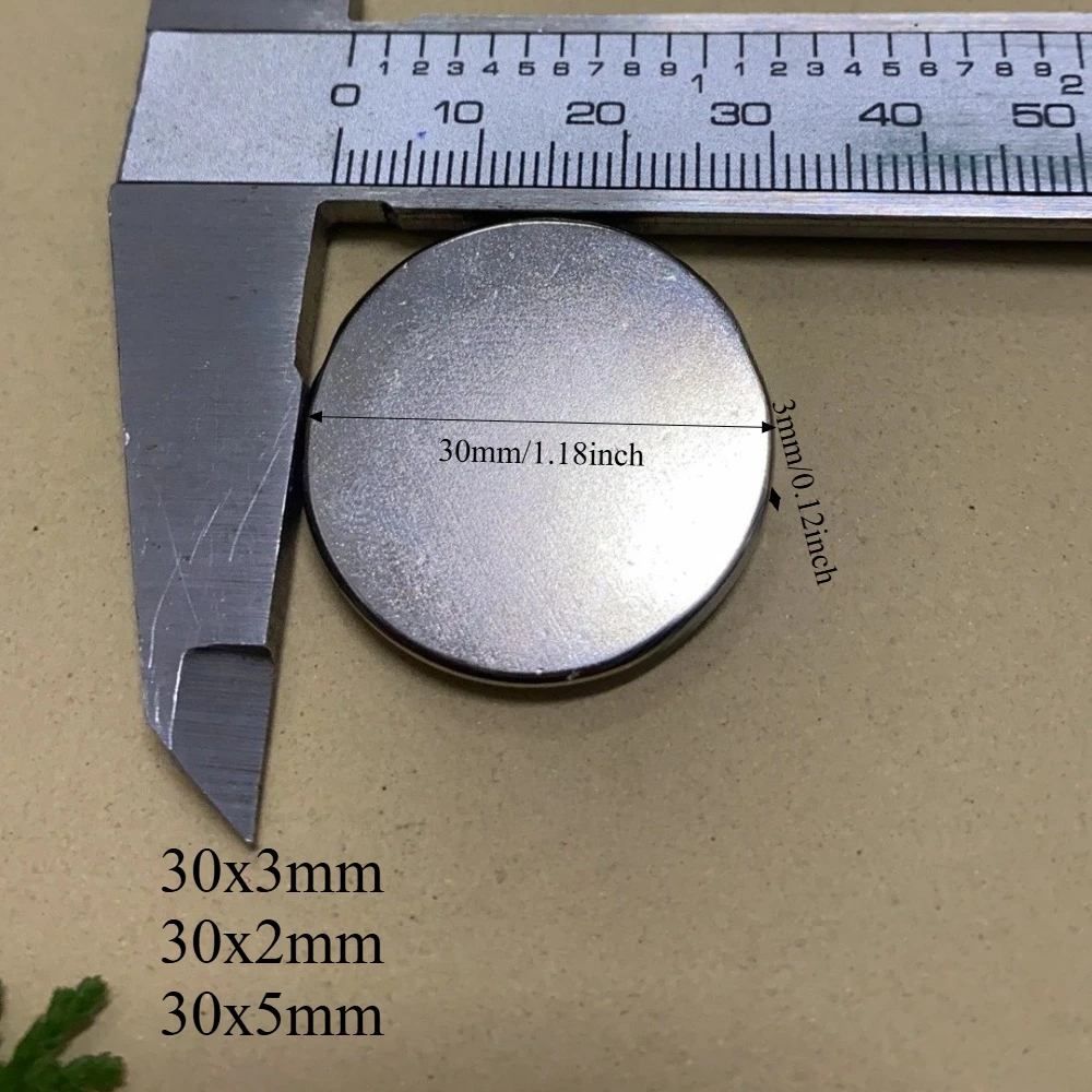 N52 30x2 30x3 30x5mm Magnet Strong Neodymium Disc Magnet for Electric Bike Motors, Refrigerators, DIY, Crafts, Kitchen ,office