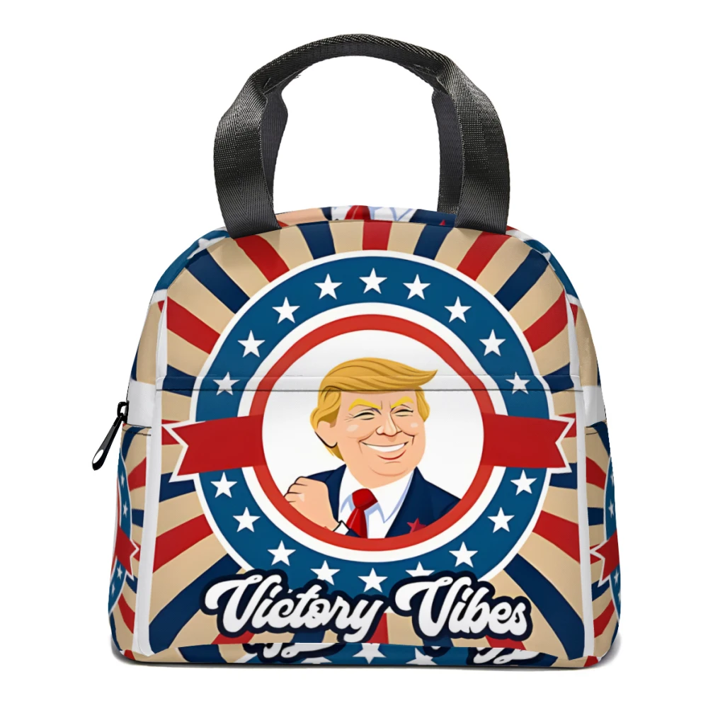 

Donald Trump Victory Vibes I Lunch Box Women Multifunction Cooler Thermal Food Insulated Lunch Bag Kids Portable Picnic