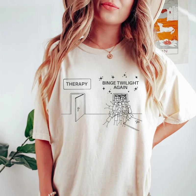 Twilight City Shirt Titsok Bella Swan Edward Cullen Summer New Retro Street Unisex Casual Fashion Y2K T-shirt