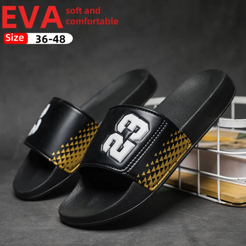

Новинка 2024, мужские тапочки, летние пары, домашняя женская обувь с дезодорантом, сандалии и тапочки, мужская обувь, размер 36-48