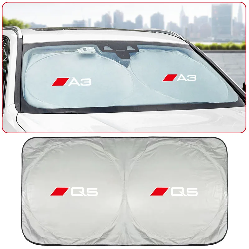 1pieceCar Windshield Cover Sunshade UV Protection Shield For Audi Quattro TT A3 A4 A6 A5 Q5 Q7 Q3 A1 A7 A8 Q2 Q8