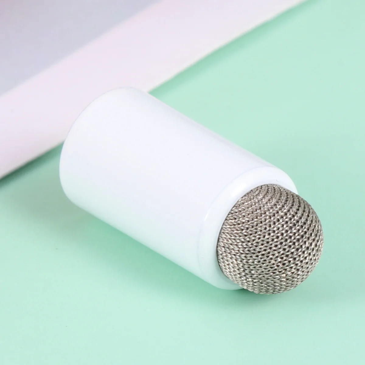 

Protective Pen Cap For Pencil White Conductive Cloth Tip Snuggly Fit Durable Capacitive Pen Tip Replacement Stylus
