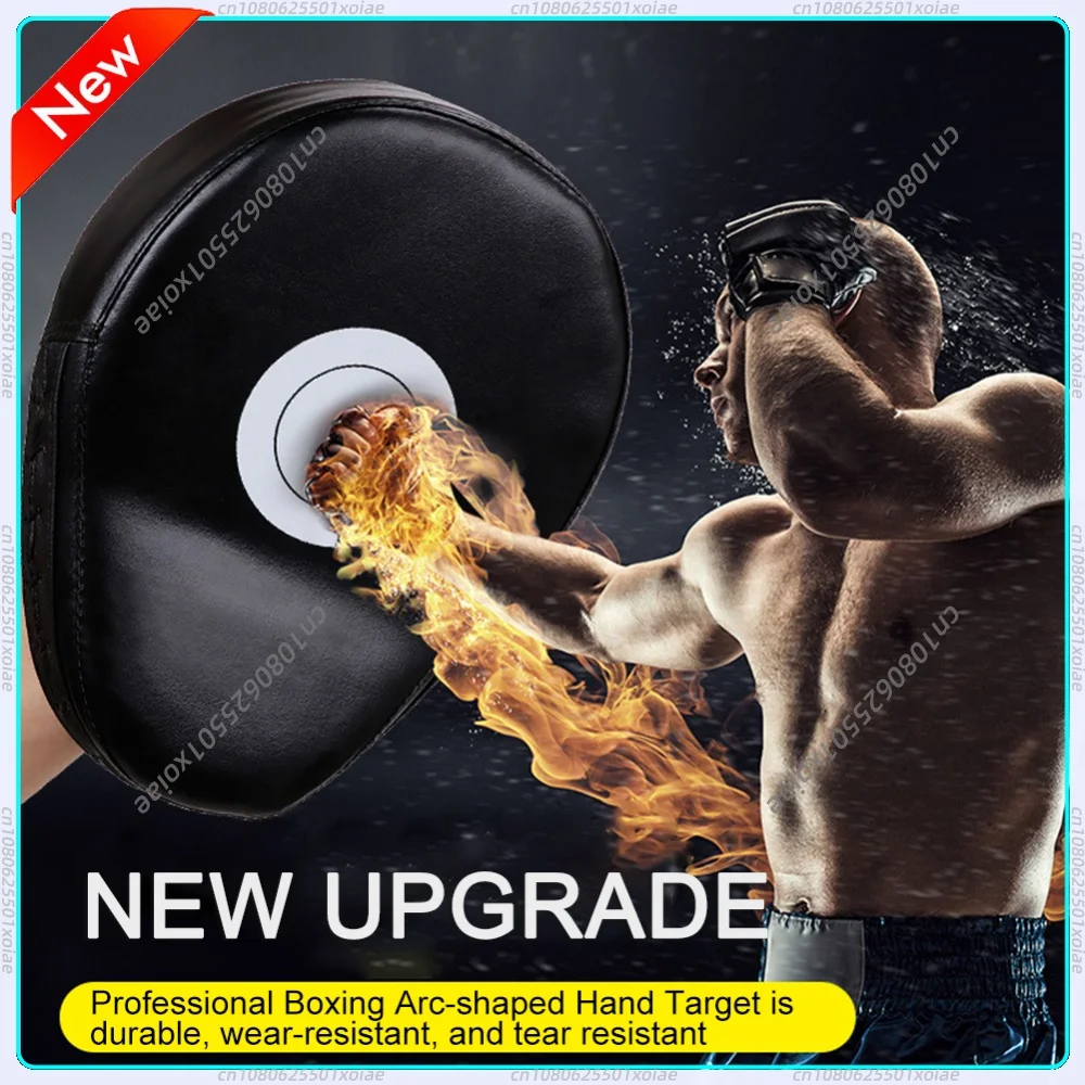 Curved Boxing Hand Target PU Leather Curved Punching Mitts Breathable Focus Mitts Boxing Focus Pad for Martial Arts Training