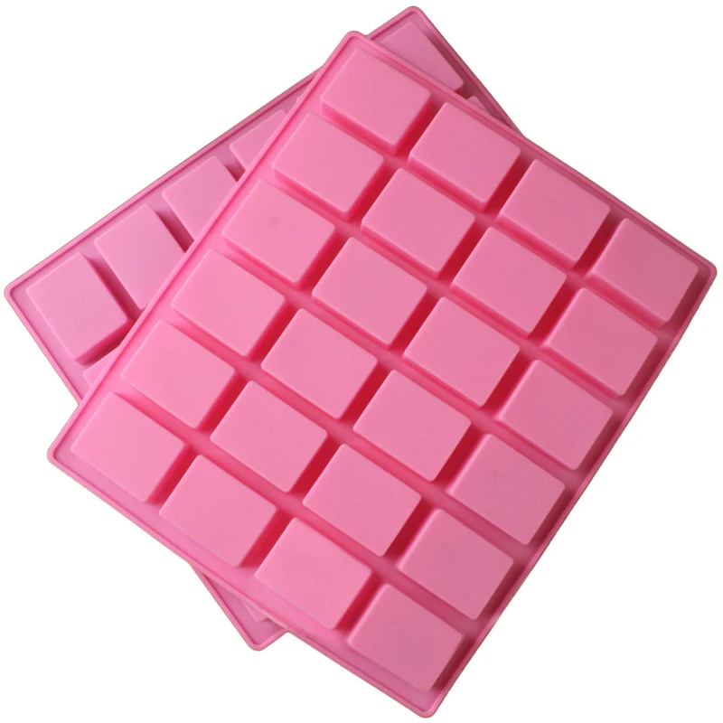 24 Cavity Rectangle Square Cake Silicone Baking Molds Handmade Soap Mold DIY Ice Tray Jelly Cake Candy Chocolate Moulds