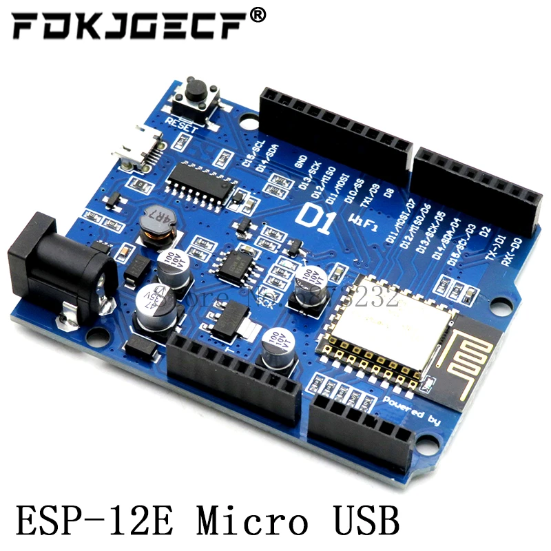 ESP-12E ESP-12F WeMos D1 UNO R3 CH340G WiFi Development Board Based ESP8266 Shield Smart Electronic For Arduino Compatible IDE