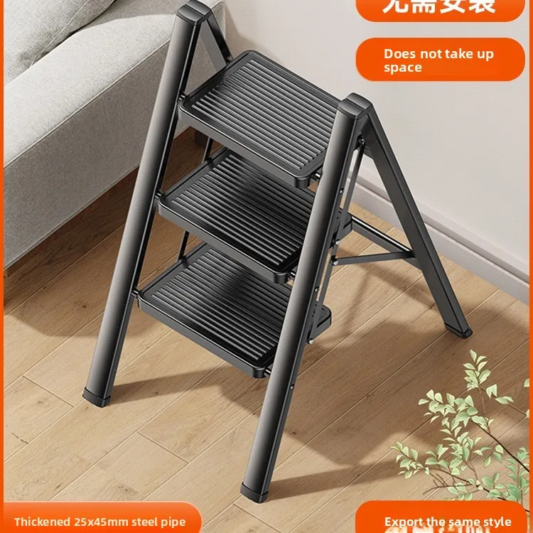 Home Folding Telescopic Thick Herringbone Staircase Indoor Multifunctional Staircase