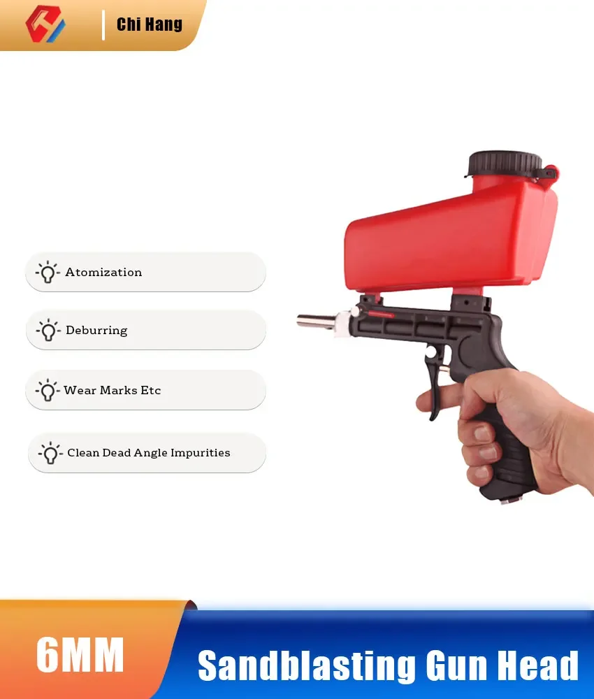 

Handheld Sandblasting Gun Pneumatic sandblasting machine Manual Portable Rust Removal Sandblasting Gun Head