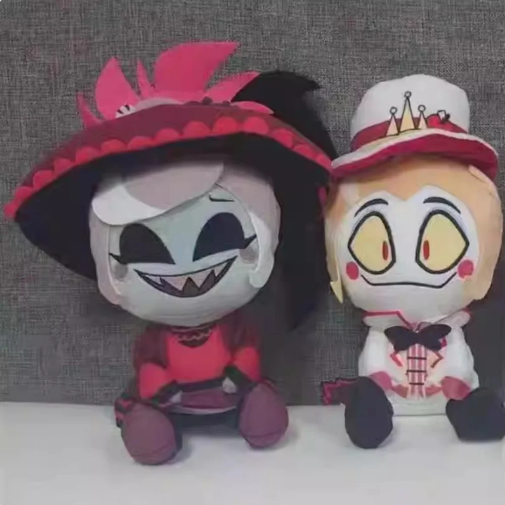 

Плюшевая игрушка-кукла Аниме Hazbin Hotel: Луцифер, Хаск, Аластор (30 см), мягкие плюшевые куклы-демоны, декоративная плюшевая подушка для комнаты, подарок