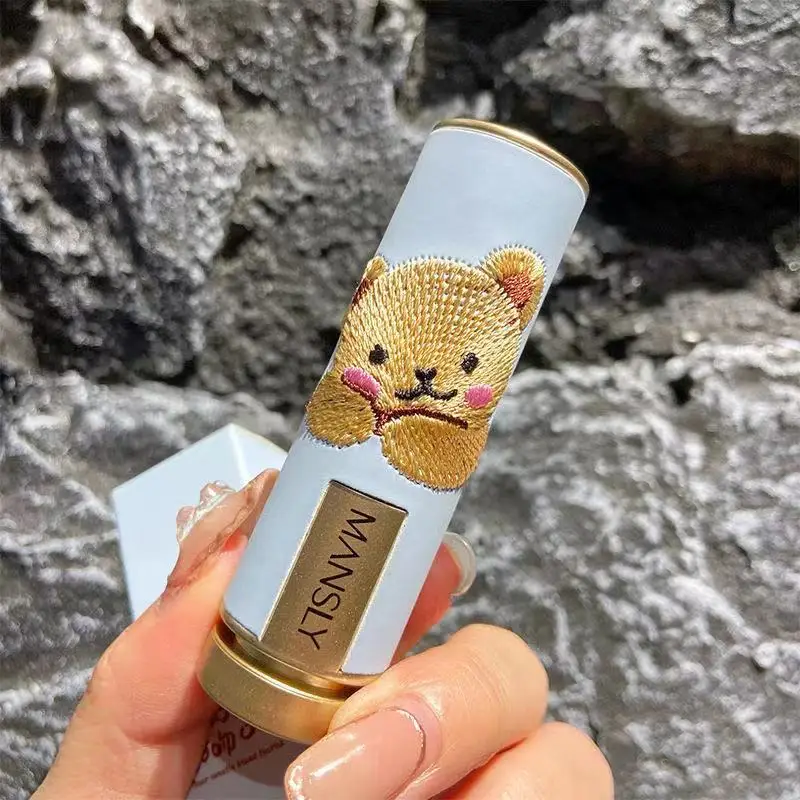 Bear Little Milk 4-Color Lipstick Velvet Long Lasting Smooth Moisturizing Waterproof Pigment Easy To Wear Lip Makeup Cosmetic