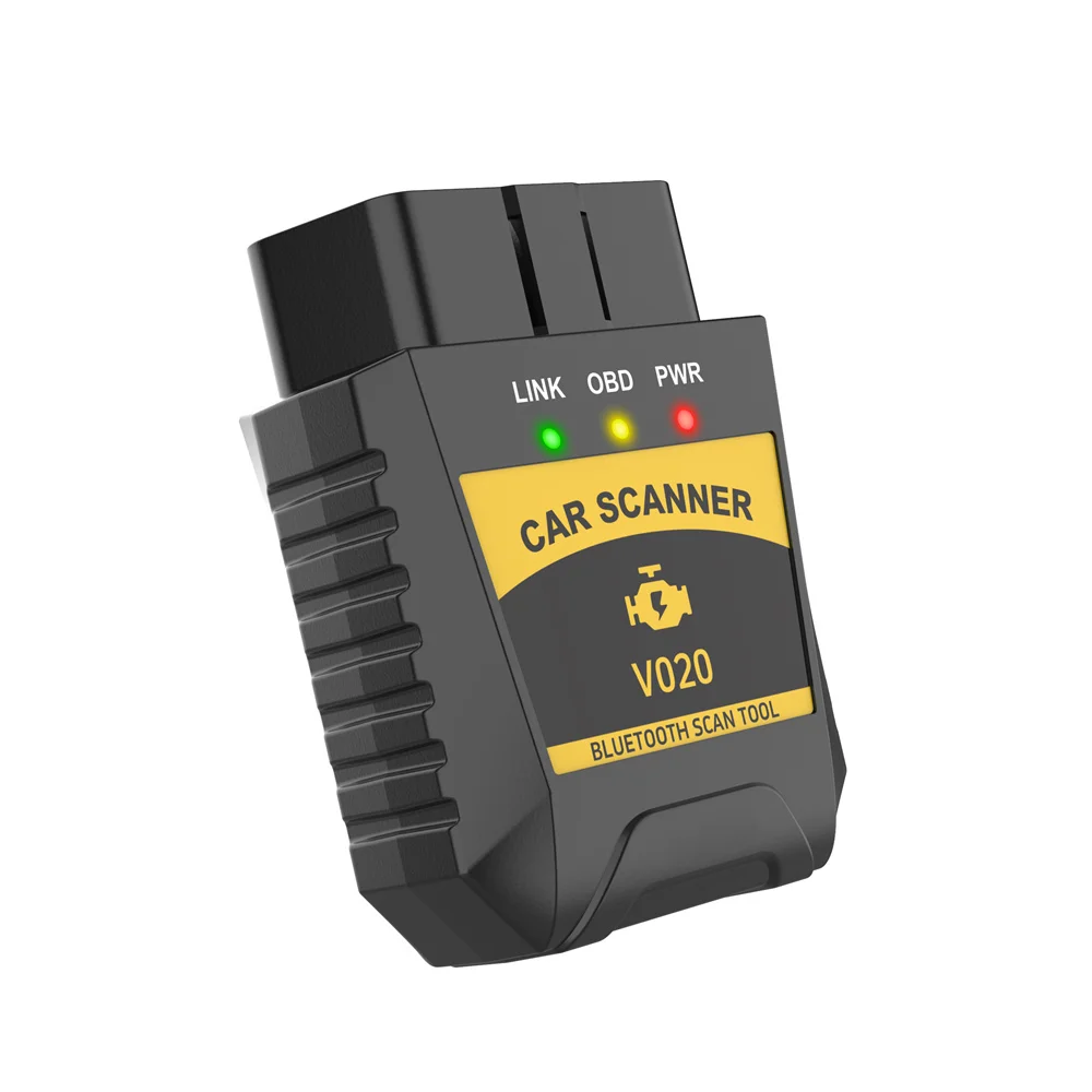 OBDII Diagnostic Scanner Tool Bluetooth 4.0 Elm327 V020 for IOS/Android/PC Car Fault Code Reader with Automatic Scanning