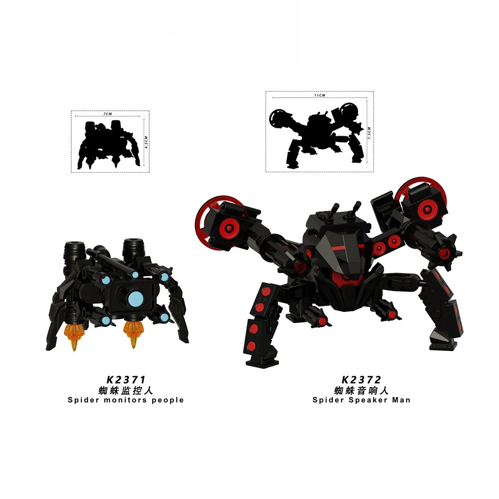 Futuristic Miftulti‑Limb Battle Robot Brick Unique Spider‑Inspired Mechanical Warrior Construction Toy Bold Mechanical Fun Gift